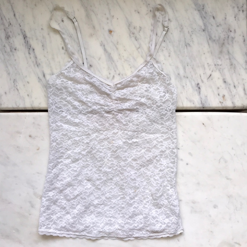 Aerie White Lace Camisole